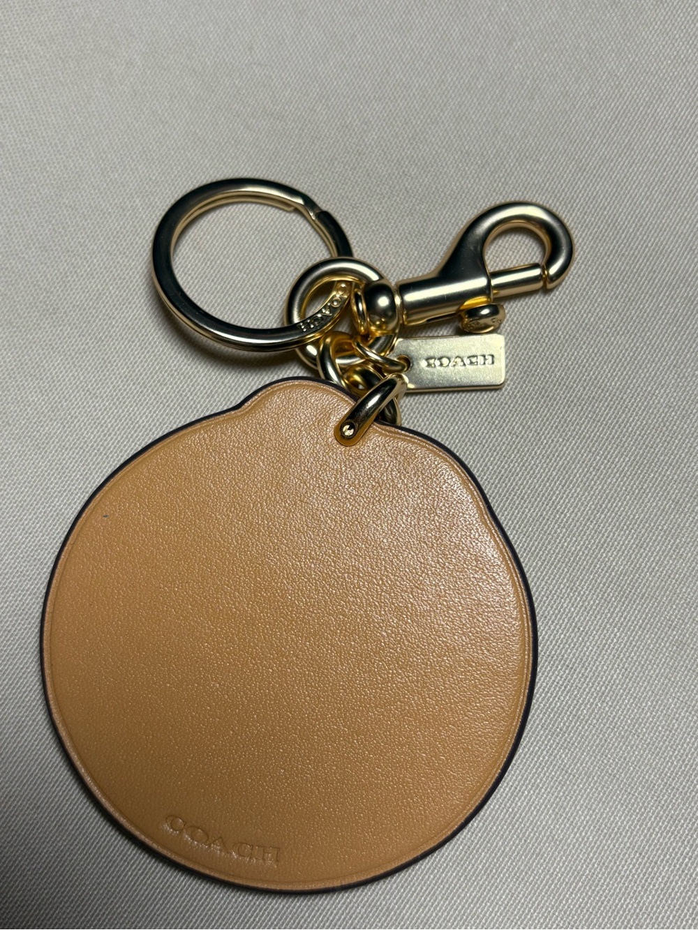 Coach F35486 Leather California Rainbow Palm Tree Keychain Key Ring - Picture 3 of 3